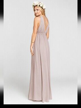 Show Me Your Mumu Boho Maxi Dress  Grecian Small  Open Back  Formal Gown